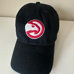 Atlanta Hawks '47 Brand Black Clean Up Adjustable Dad Hat